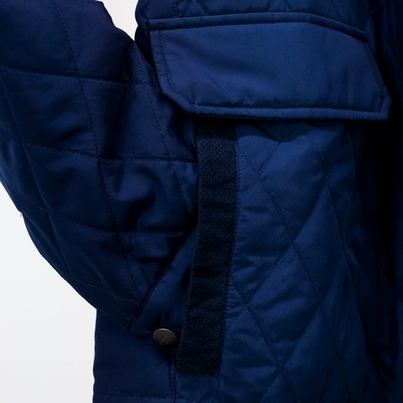 Canali Navy Quilted Zip Jacket - Picture 8 of 16
